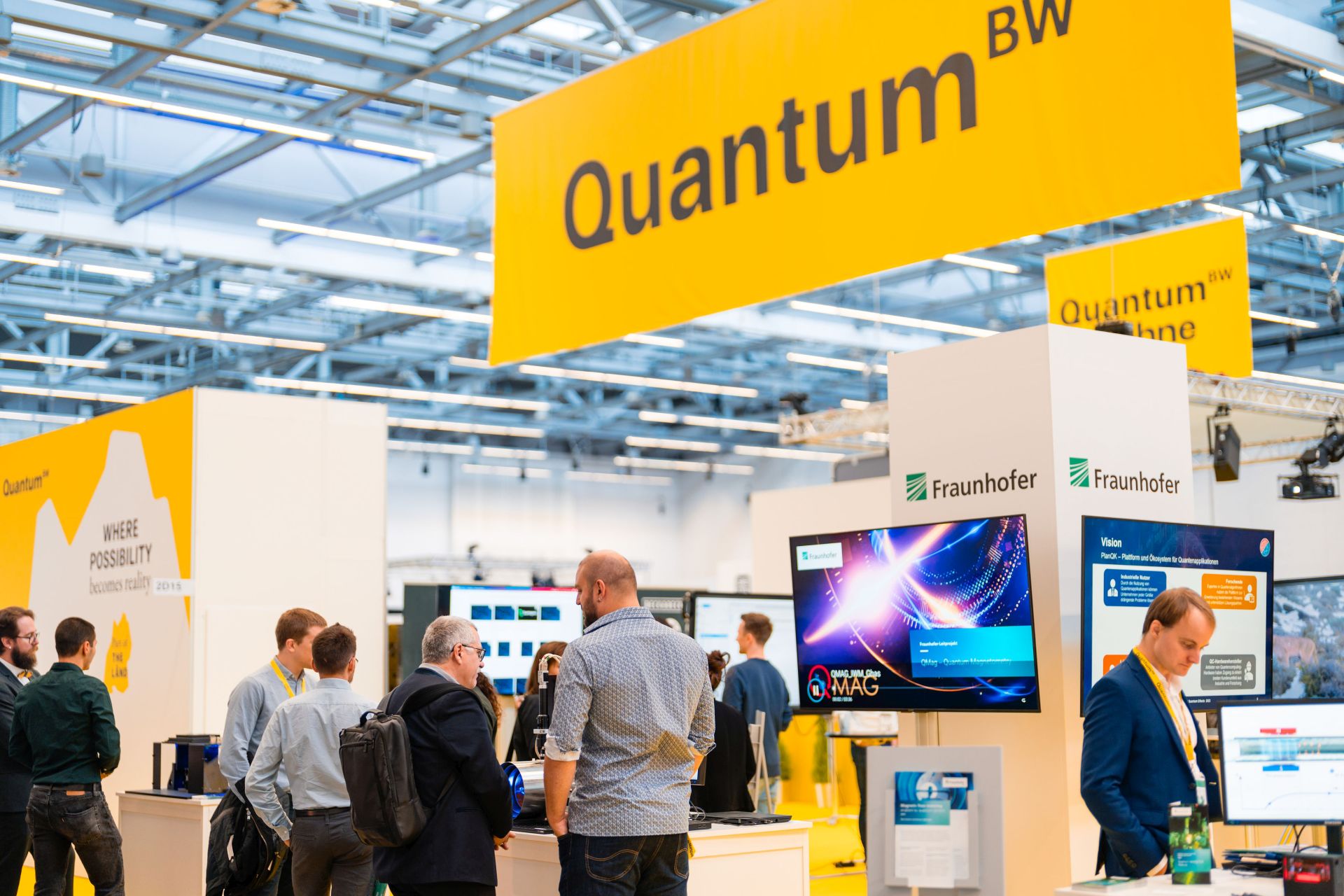 Die Landesinitiative QuantumBW präsentierte bei der Quantum Effects 2023 Quantentechnologien aus Baden-Württemberg.