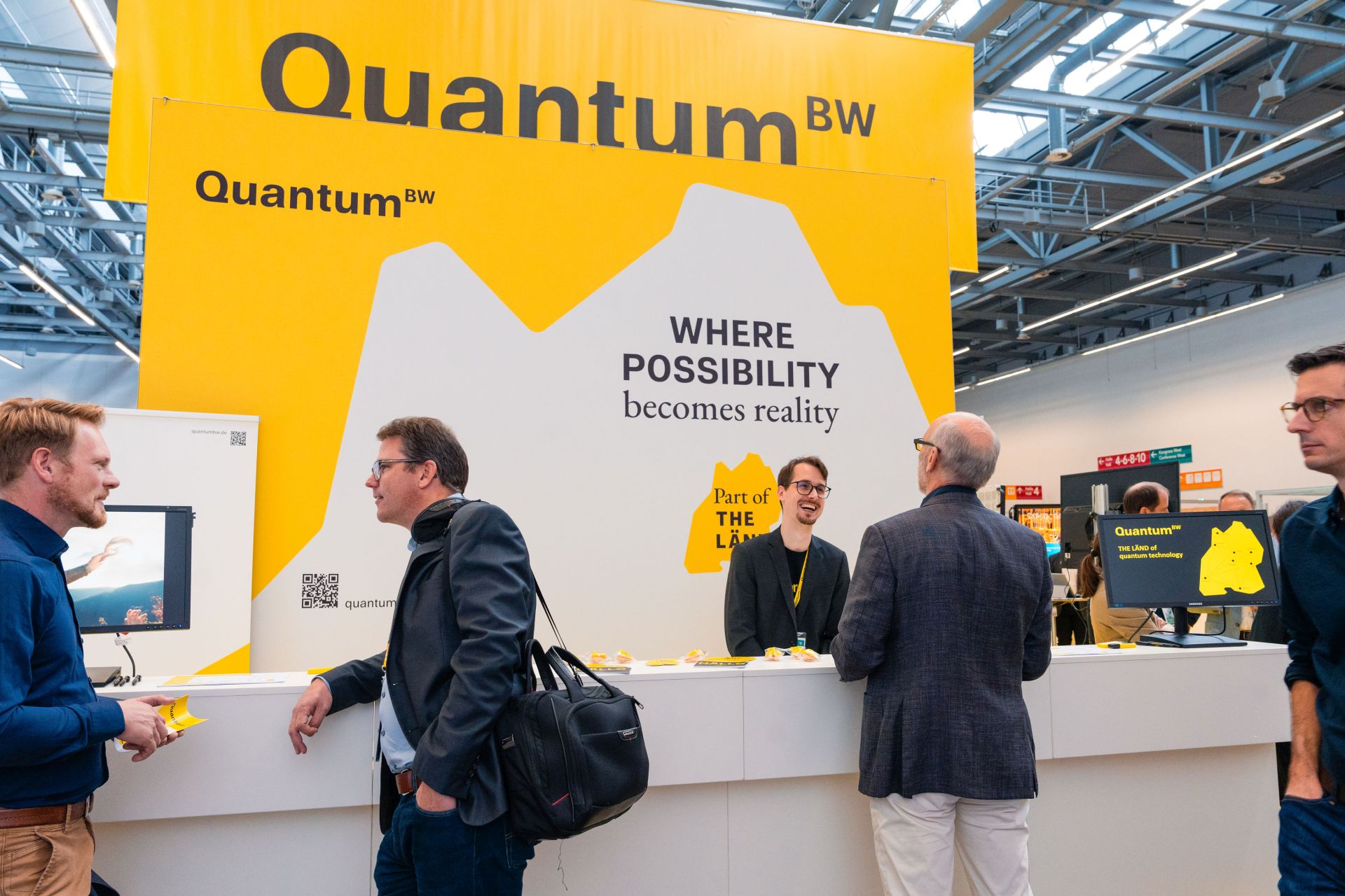 Die Landesinitiative Quantum<sup>BW</sup> präsentierte bei der Quantum Effects 2023 Quantentechnologien aus Baden-Württemberg.