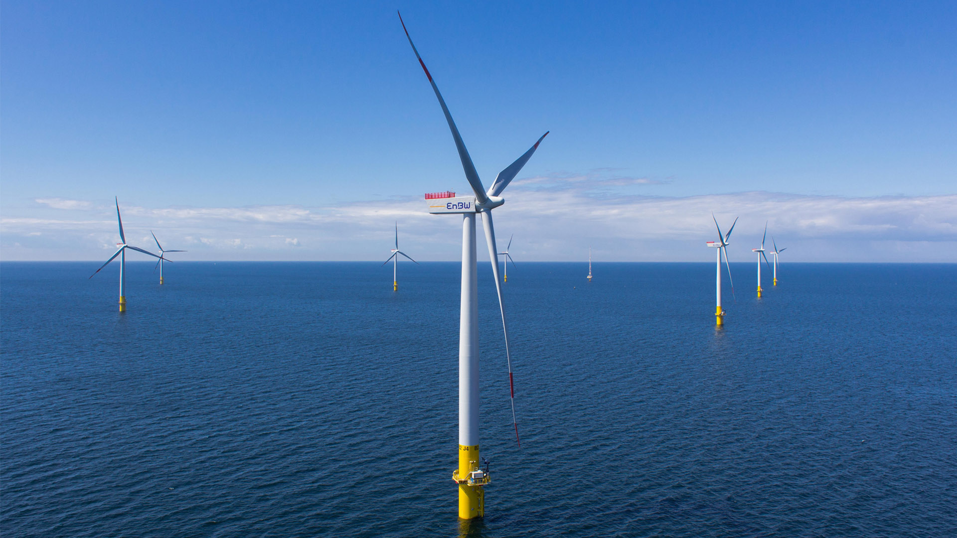 Offshore Windpark in der baltische Meer